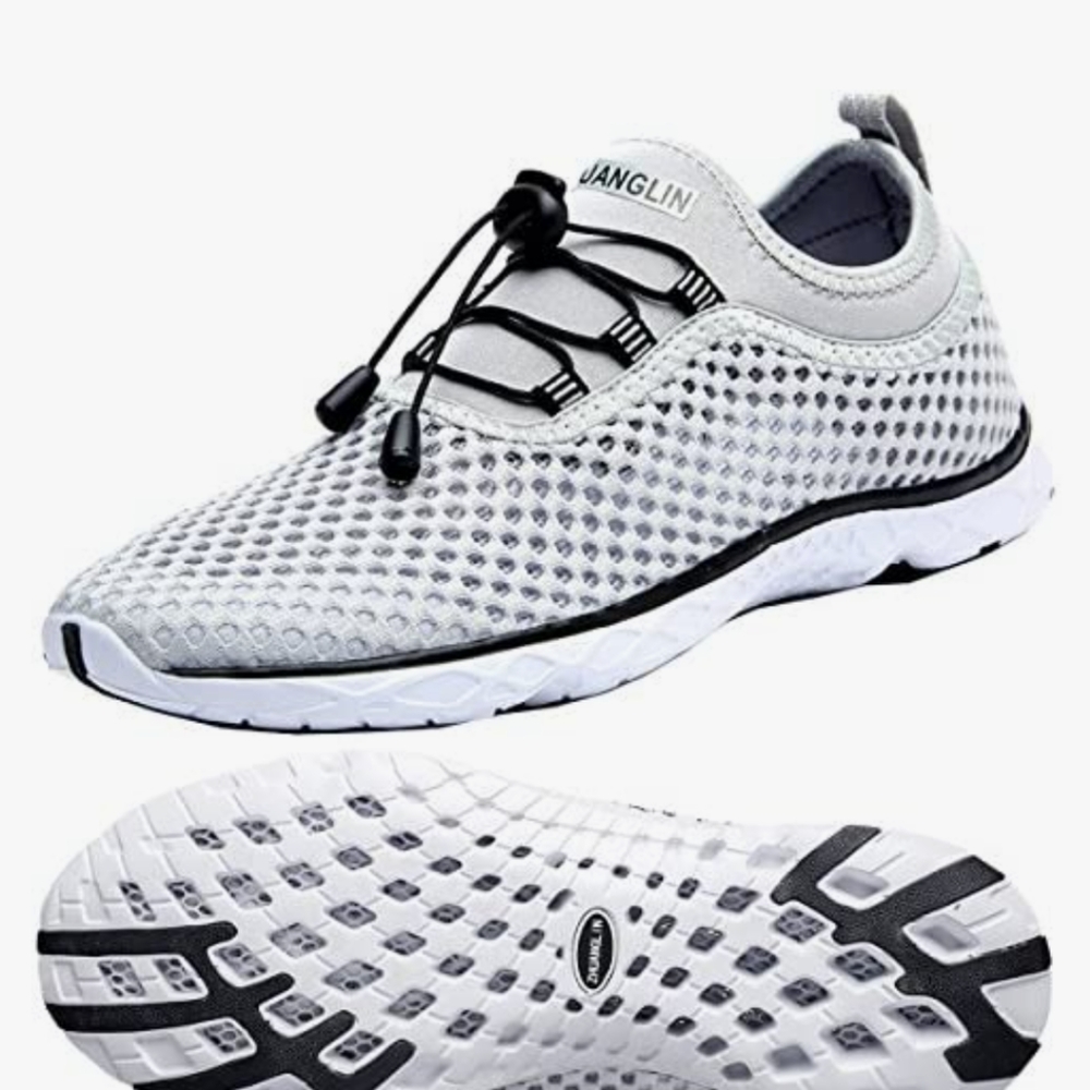 Zhuanglin Quick Drying Aqua Water/Casual Walking Gray with Black Trim